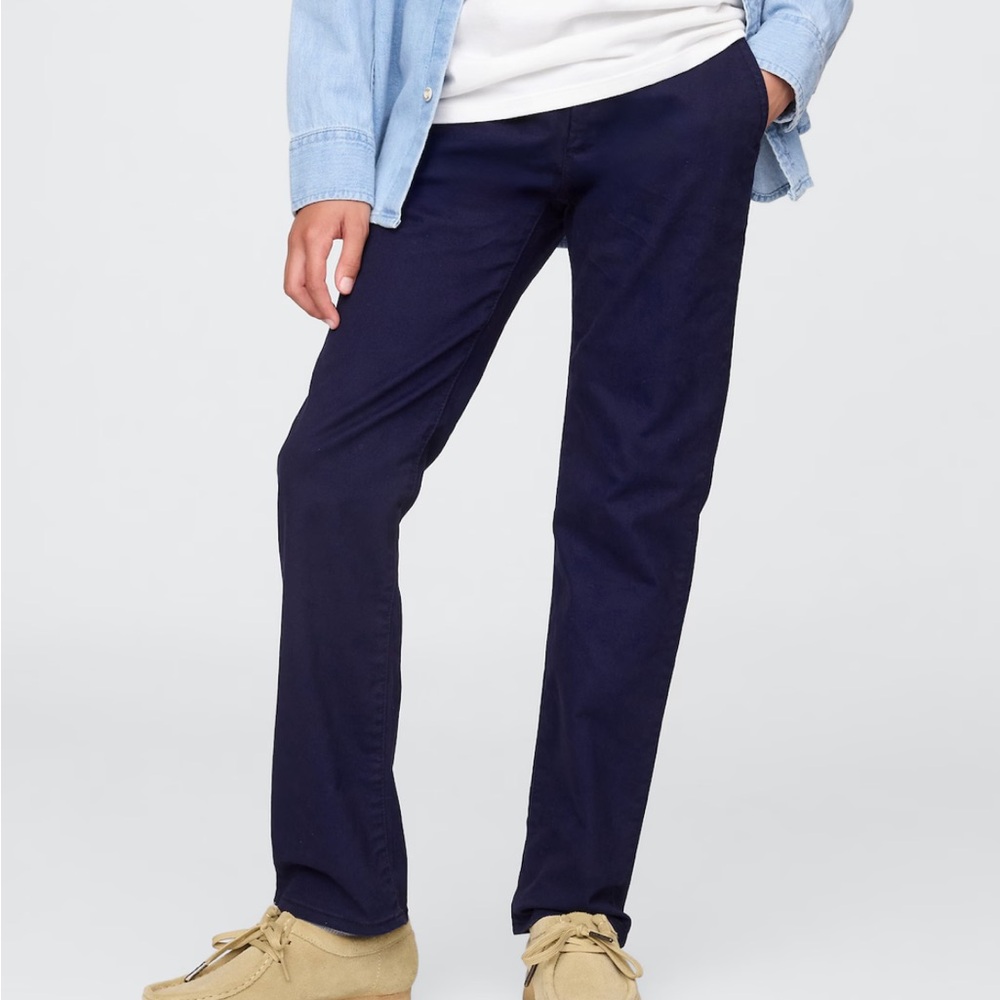 Gap Uniform Khaki Pants Blue Boys Size 14 Slim